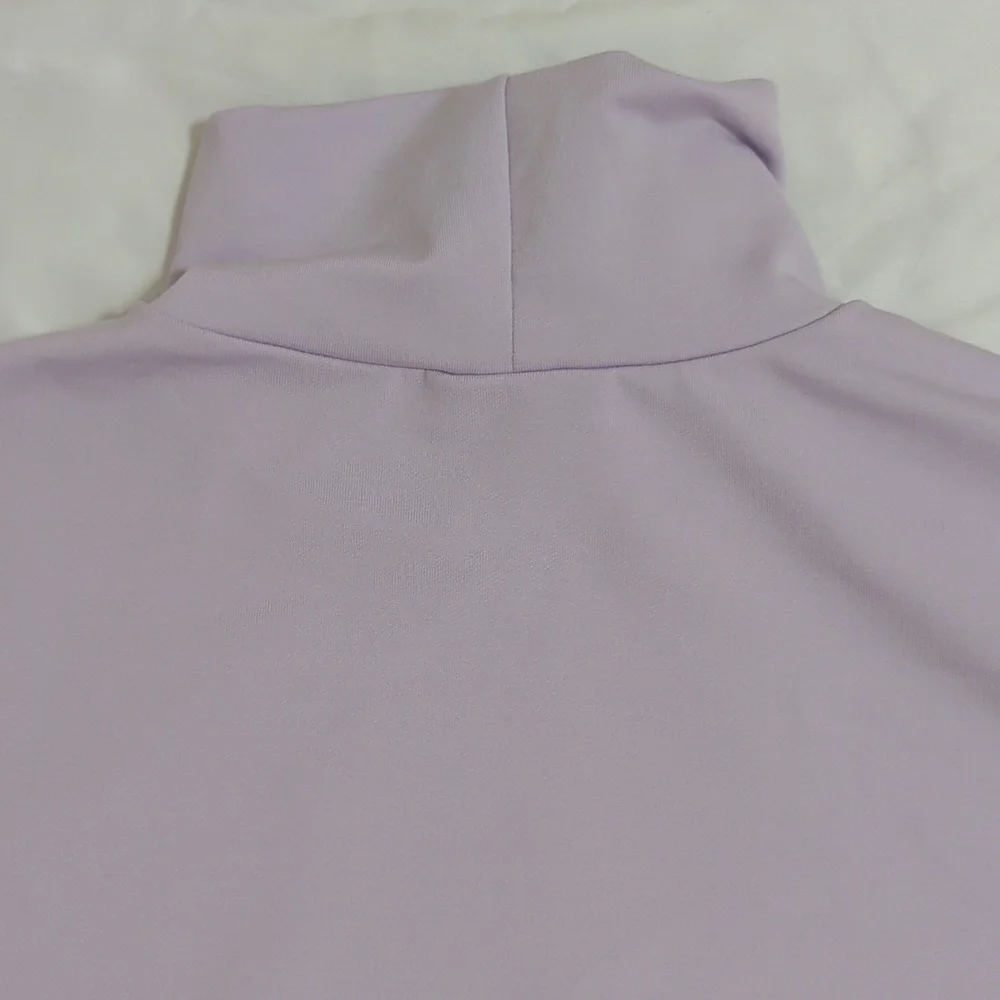 Nike Pro Dri-Fit Mock-Neck Long-Sleeve Top, Color Purple Size L (Kids)